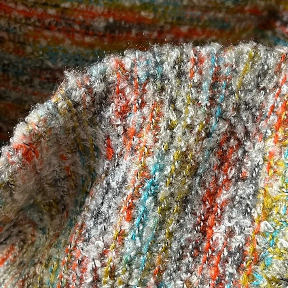 Soft surroundings, multicolor, space dye rainbow sweater, scoopneck EUC medium - Picture 7 of 7